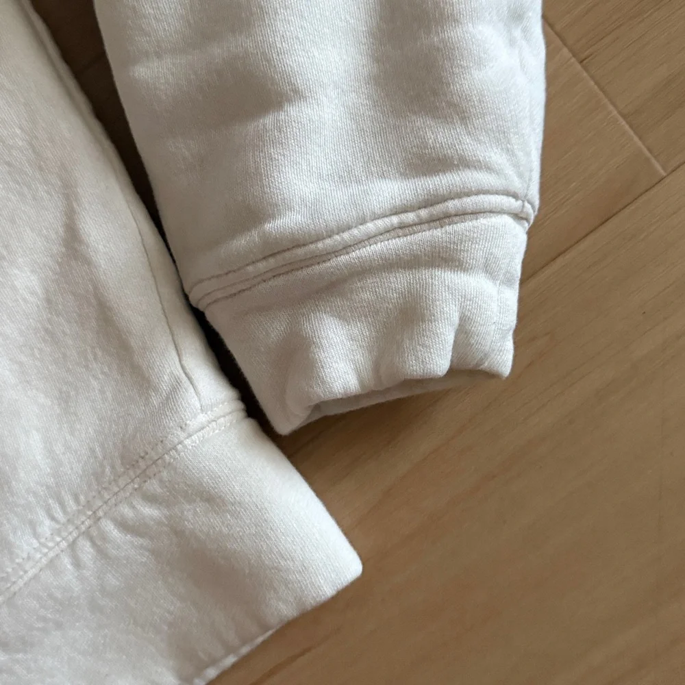 OLD NAVY GIRLS SERPA LINED FULL ZIP HOODED JACKET FRONT POCKETS CREAM LG (10-12)